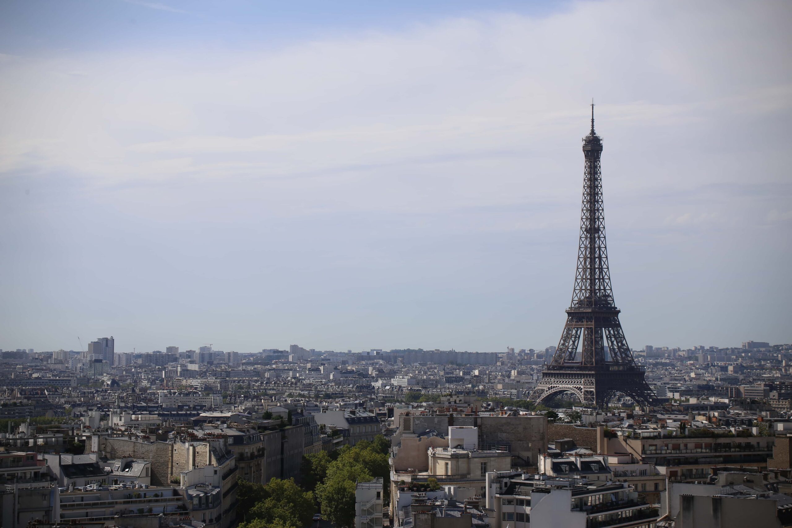 París a los pies de la Torre Eiffel desde el Trocadero