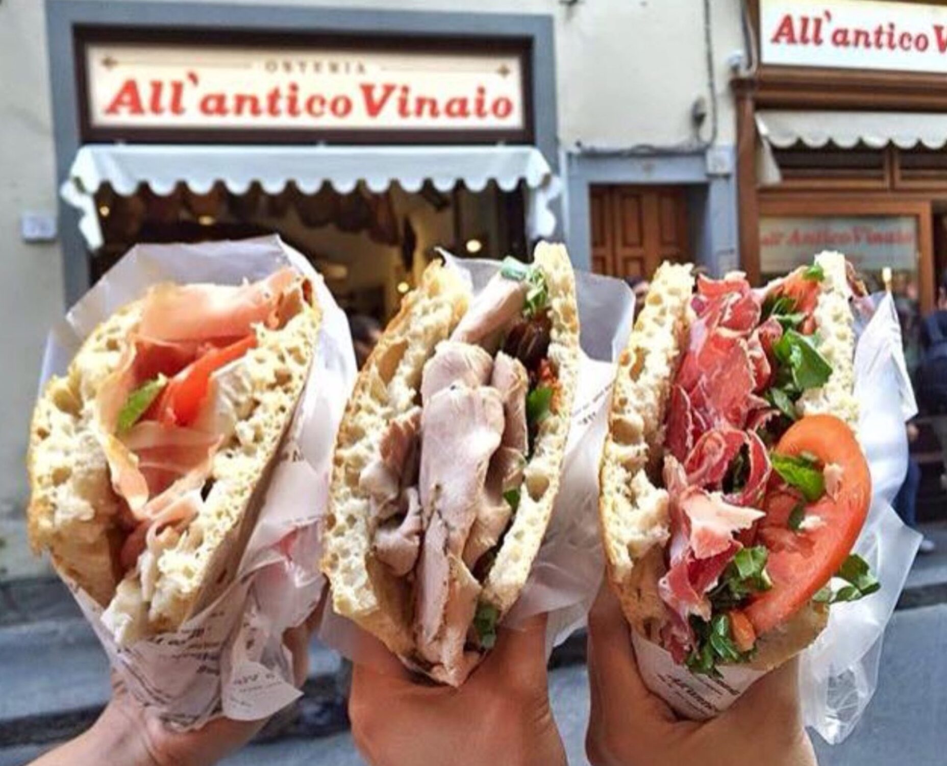 Dónde comer en Roma: los mejores sitios 5 Sándwich de schiacciata de All'Antico Vinaio en Roma