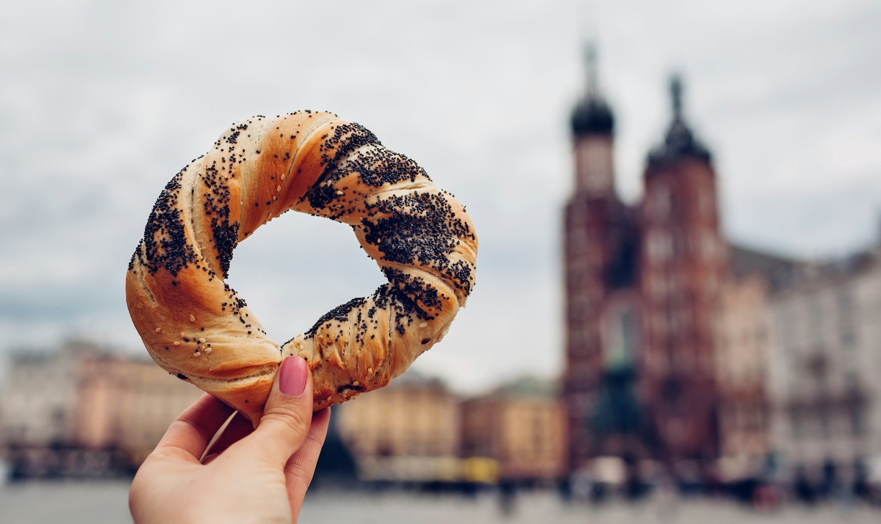 Obwarzanek, el anillo de pan trenzado típico de Cracovia