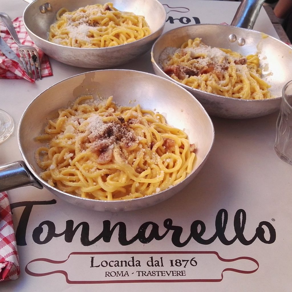 Dónde comer en Roma: los mejores sitios 6 Tonnarelli a la carbonara en Tonnarello, Trastevere